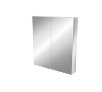 GoodHome Imandra Tall Matt Mirror Effect Double Bathroom Cabinet Mirrored (H)900mm (W)800mm