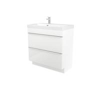 GoodHome Imandra White Freestanding Vanity Unit & Basin Set - Includes Mila Basin (W)804mm