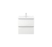 GoodHome Imandra White Freestanding Vanity Unit & Basin Set (W)604mm