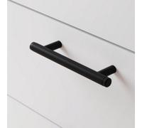 GoodHome Irus Matt Black Any Room T-Shaped Pull Handle (L)13.6Cm (D)35mm, Pack Of 2