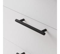 GoodHome Irus Matt Black Any Room T-Shaped Pull Handle (L)16.8Cm (D)35mm, Pack Of 2