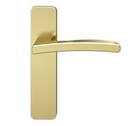 GoodHome Irvil Brushed Brass Effect Round Latch Door Handle (L)126.5mm (D)58mm, Pair Of 2