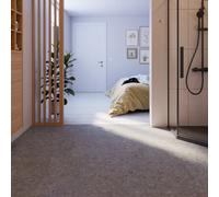 GoodHome Italo Ceramin Grey Deeply Textured Stone Effect Textured Click Vinyl Tile, 2.4M²