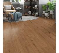 GoodHome Italo Walnut Oak Effect Textured Click Vinyl Planks, 2.36M²