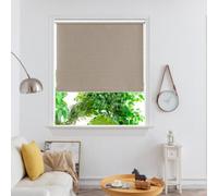 GoodHome Iwerne Corded Beige Blackout & Thermal Roller Blind (W)160Cm (L)180Cm
