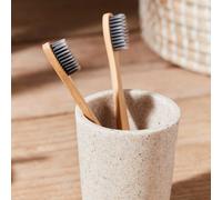 GoodHome Jubba Matt Beige Sandstone Effect Polyresin Tumbler