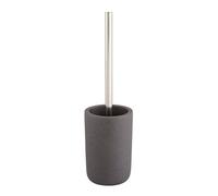 GoodHome Jubba Polymer Resin, Polypropylene (Pp) & Stainless Steel Stone Effect Toilet Brush & Holder