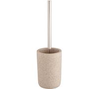GoodHome Jubba Polymer Resin & Stainless Steel Sandstone Effect Toilet Brush & Holder