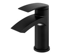 GoodHome Kariya Medium Matt Black Basin Mixer Tap