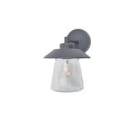 GoodHome Kebel Fixed Matt Grey Mains-Powered (Wired) Outdoor Wall Light