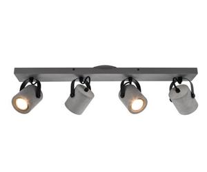 GoodHome Kempston Bar Matt Grey 4 Light Spotlight