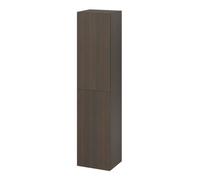 GoodHome Kentia Brown Walnut Veneer Bathroom Double Wall Cabinet (H)150Cm (W)35Cm