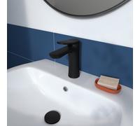 GoodHome Kentia M Matt Black Basin Mixer Tap