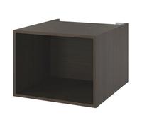 GoodHome Kentia Walnut Veneer Bathroom Open Cabinet (H)30Cm (W)40Cm