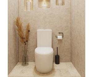GoodHome Kentia White Close-Coupled Round Toilet & Cistern With Soft Close Seat