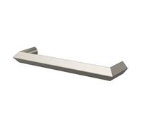 GoodHome Keri Satin Nickel Effect Any Room Furniture Straight Pull Handle, (L)106mm X (D)27mm, Pack Of 6