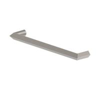 GoodHome Keri Satin Nickel Effect Any Room Furniture Straight Pull Handle, (L)138mm X (D)27mm, Pack Of 6