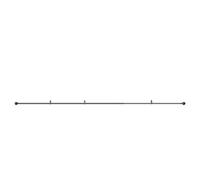 GoodHome Kimlos Gloss Black Nickel Effect Extendable Ball Single Curtain Pole Set, (L)2000mm-3300mm (Dia)19mm