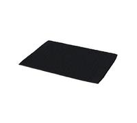 GoodHome Kina Black Rectangular Bath Mat (L)70Cm (W)50Cm