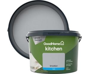 GoodHome Kitchen Brooklyn Matt Wall & Ceiling Emulsion Paint, 2.5L