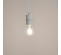 GoodHome Klentony Matt White Pendant Ceiling Light, (Dia)100mm