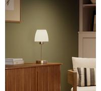 GoodHome Kluan Satin Brushed Brass Table Lamp