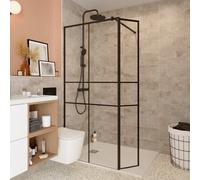 GoodHome Konkrete Grey Matt Structured Concrete Effect Ceramic Indoor Wall Tile, Pack Of 12, (L)600mm (W)200mm