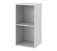 GoodHome Konnect Grey 2 Shelf Cube Bookcase, (H)696mm (W)354mm
