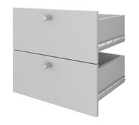 GoodHome Konnect Modular Light Grey Slab Internal Modular Drawer (H)323mm (W)322mm (D)322mm, Pair