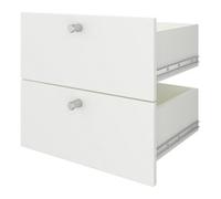 GoodHome Konnect Modular White Slab Internal Modular Drawer (H)323mm (W)322mm (D)322mm, Pair