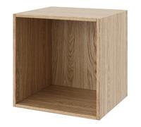 GoodHome Konnect Oak Effect Cube Shelving Unit, (H)354mm (W)354mm