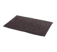 GoodHome Koros Anthracite Rectangular Bath Mat (L)80Cm (W)50Cm