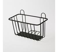 GoodHome Koros Black Steel 1 Compartments Shower Basket (W)21.5Cm