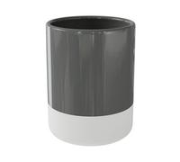 GoodHome Koros Gloss & Matt White & Anthracite Ceramic Tumbler