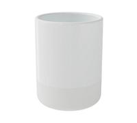 GoodHome Koros Gloss & Matt White Ceramic Tumbler