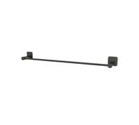 GoodHome Koros Matt Black Steel Wall-Mounted Towel Rail (W)62.3Cm