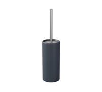 GoodHome Koros Midnight Blue Ceramic, Polypropylene (Pp) & Stainless Steel Toilet Brush & Holder