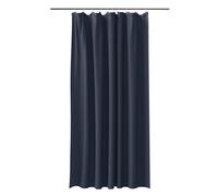 GoodHome Koros Midnight Blue Plain Shower Curtain (W)180Cm