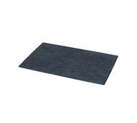 GoodHome Koros Midnight Blue Rectangular Bath Mat (L)80Cm (W)50Cm