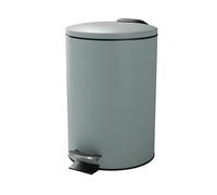 GoodHome Koros Sage Grey Metal Bin -3L