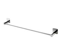 GoodHome Koros Silver Effect Steel Wall-Mounted Towel Rail (W)62.3Cm