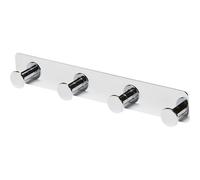 GoodHome Koros Steel 4 Hook Rail (L)257mm (H)40mm