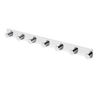 GoodHome Koros Steel 7 Hook Rail (L)482mm (H)40mm