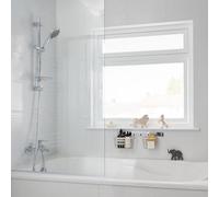 GoodHome Koros Steel Shower Caddy (W)21.5Cm