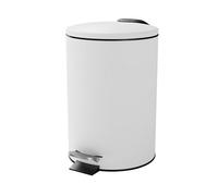 GoodHome Koros White Metal Bin -3L
