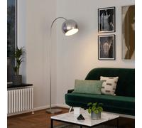 GoodHome Kotenay Chrome Effect Led Floor Lamp