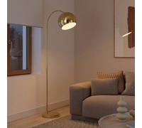 GoodHome Kotenay Gloss Brass Effect Floor Lamp