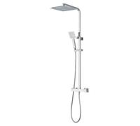 GoodHome Kozo Chrome Effect Thermostatic Multi Head Shower With 2 Heads & 1.5M Hose Length