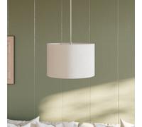 GoodHome Kpezin White Round Lamp Shade (D)30Cm
