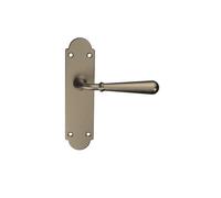GoodHome Leba Antique Brass Effect Steel Door Handle (L)117mm (D)61mm